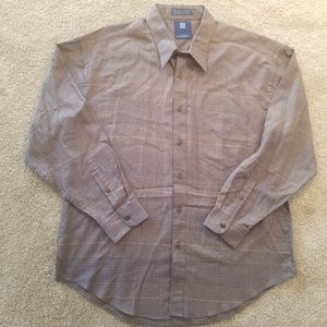 Monsieur Givenchy Shirt Mens Plaid Long Sleeve Button Down XL